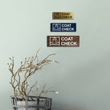 Basic Coat Check Wall or Door Sign