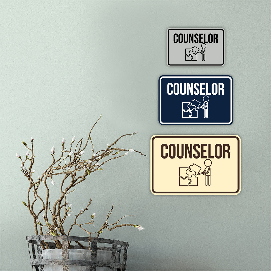 Classic Framed Counselor Wall or Door Sign – Pacific Sign and Stamp