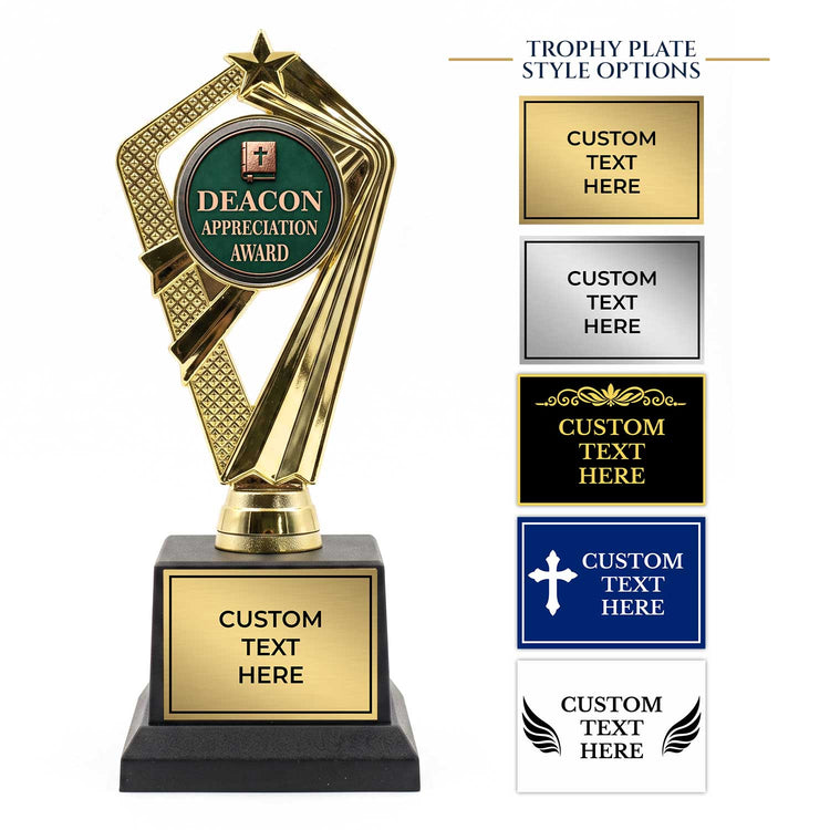 All Quality Deacon Appreciation Award Trophy, Custom Engraved
