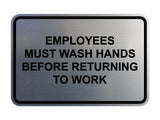 Classic Framed Employees Must Wash Hands Before Returning To Work