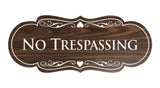 Designer No trespassing Sign