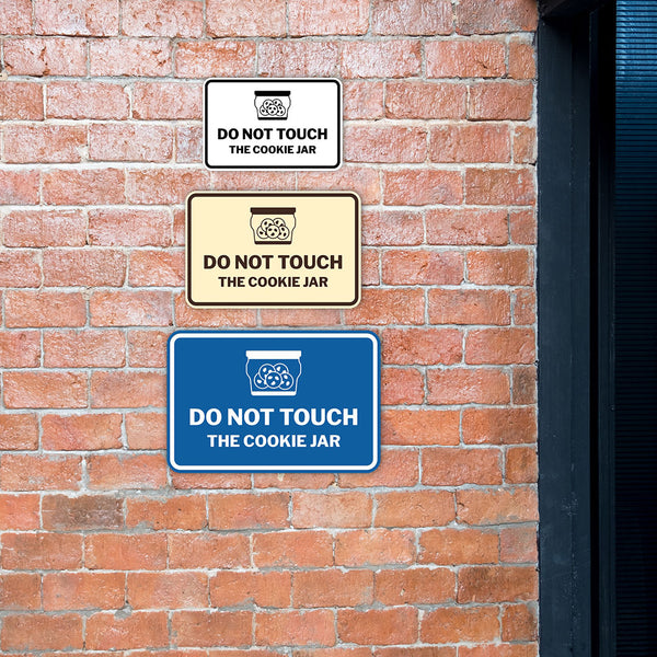 Signs ByLITA Classic Framed Do Not Touch The Cookie Jar Durable ABS Pl ...