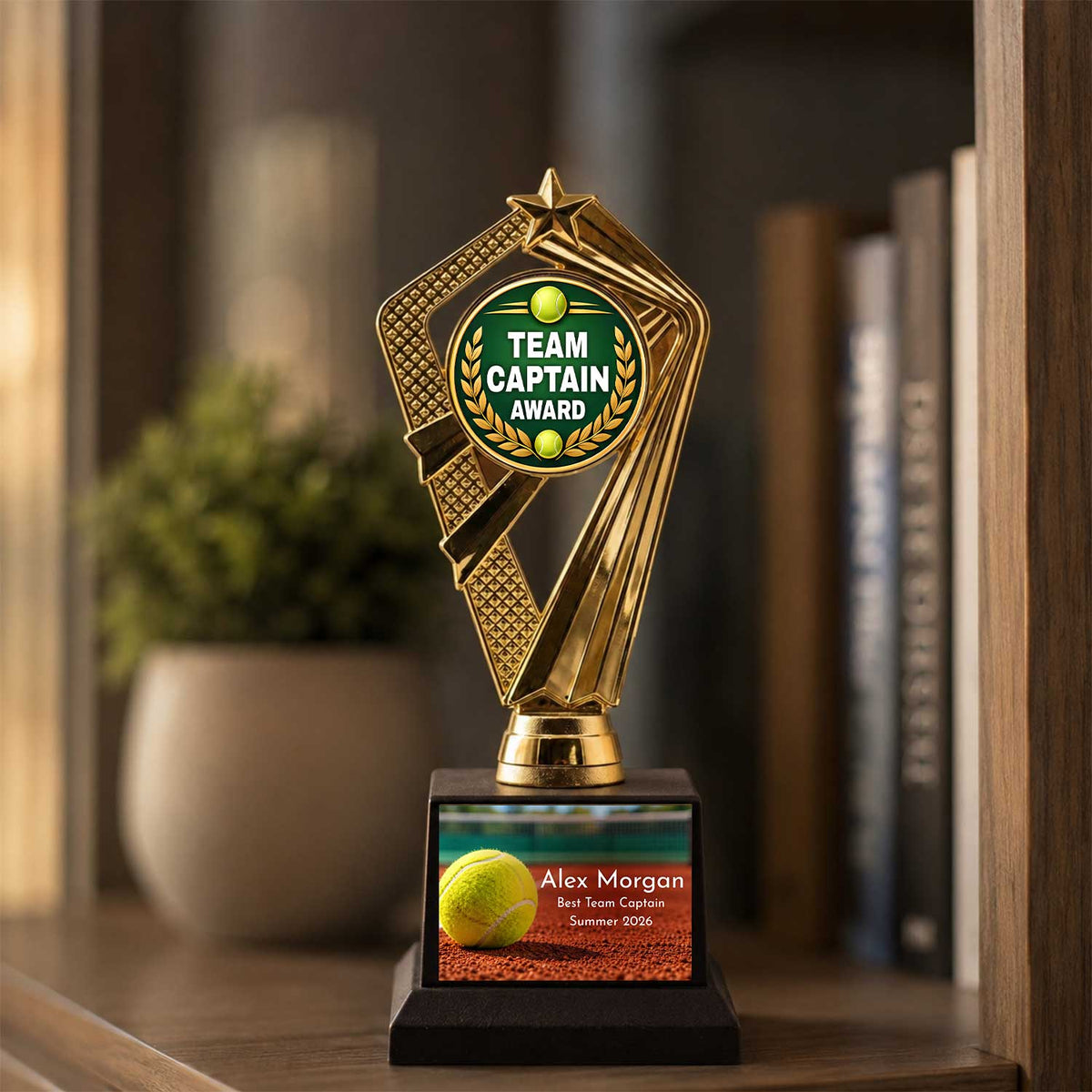 Tennis Player Trophy Awards (Captain, Rookie, Best Serve) - Custom Engraved