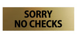 Basic Sorry No Checks