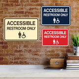 Signs ByLITA Classic Framed Accessible Restroom Wall or Door Sign
