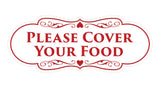 Signs ByLITA Designer Please Cover Your Food Sign