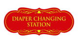 Designer Diaper Changing Station Sign