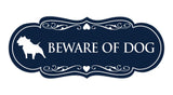Designer Beware of Dog Sign