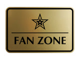 Signs ByLITA Classic Framed Fan Zone Wall or Door Sign