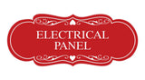 Designer Electrical Panel Sign