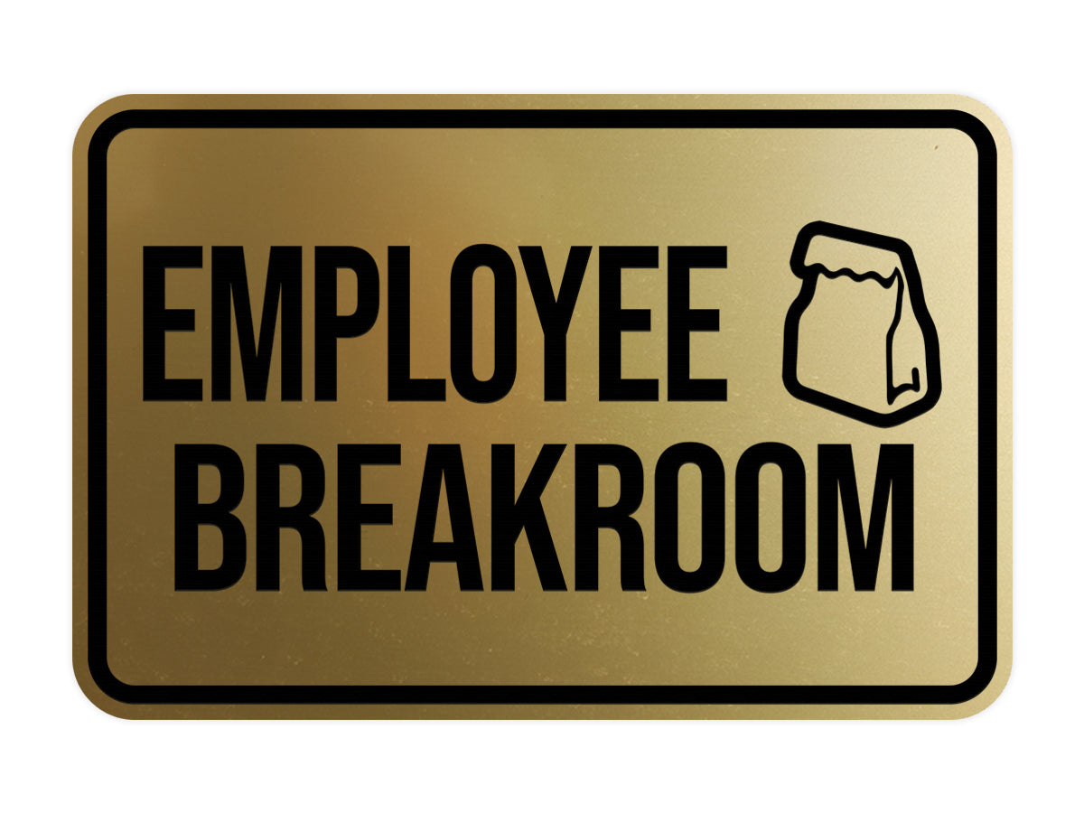 Classic Framed Employee Breakroom Wall or Door Sign