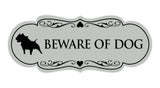 Designer Beware of Dog Sign