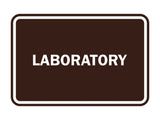 Classic Framed Laboratory Sign