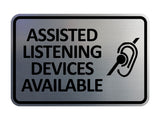 Signs ByLITA Classic Framed Assisted Listening Devices Available Wall or Door Sign