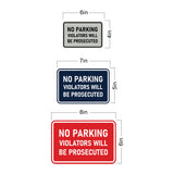 Signs ByLITA Classic Framed No Parking Violators Will Be Prosecuted Wall or Door Sign