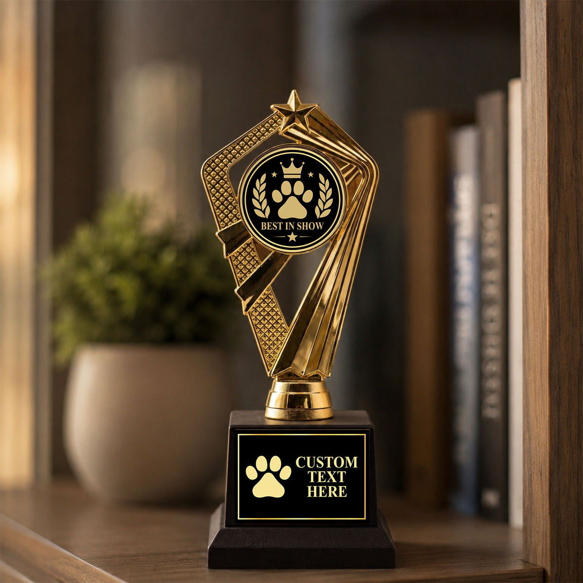 Gaucho Goods Best in Show Trophy, Custom Engraved Pet Award — Personalized Best in Show Award for Dog & Pet Shows