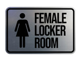 Classic Framed Female Locker Room Wall or Door Sign