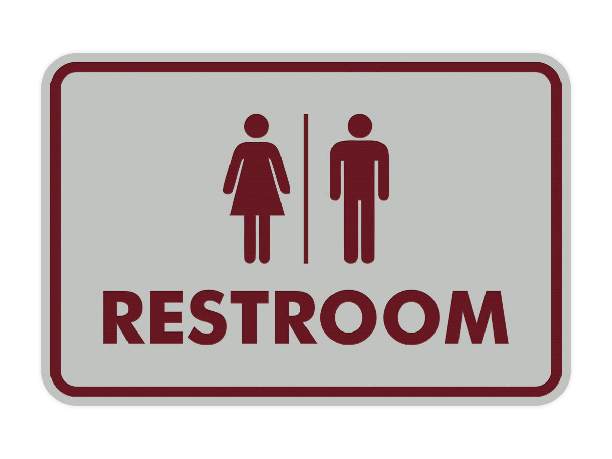 Classic All Gender Restroom Sign