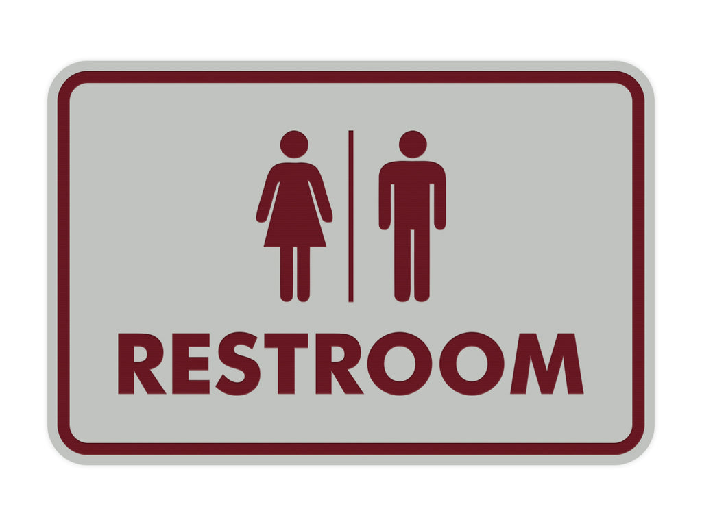 Classic All Gender Restroom Sign – Pacific Sign and Stamp