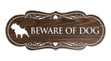 Designer Beware of Dog Sign
