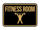 Classic Framed Fitness Room Wall or Door Sign