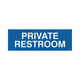 Basic Private Restroom Door / Wall Sign