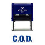 C.O.D. Self Inking Rubber Stamp
