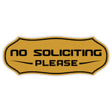 Stylish No Soliciting Sign