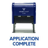 Application Complete Self Inking Rubber Stamp