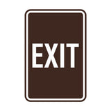 Portrait Round Exit Sign