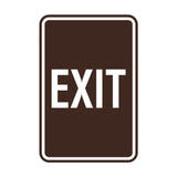 Portrait Round Exit Sign