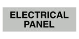 Lt Gray Standard Electrical Panel Sign