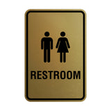 Portrait Round Unisex Restroom Sign