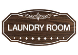 Walnut Victorian Laundry Room Sign