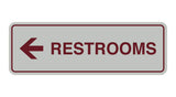 Signs ByLITA Standard RESTROOM (LEFT ARROW) Sign