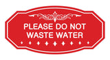 Victorian Please Do Not Waste Water Sign