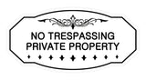 Victorian No Trespassing Private Property Sign