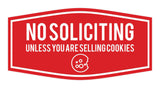 Fancy No Soliciting (Unless You Are Selling Cookies) Wall or Door Sign