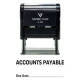 Accounts Payable Due Date Self Inking Rubber Stamp