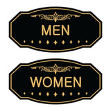 Victorian Men Women Sign Set
