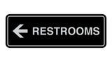 Signs ByLITA Standard RESTROOM (LEFT ARROW) Sign