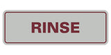 Signs ByLITA Standard Rinse Sign