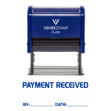 Payment Received By Date Self Inking Rubber Stamp