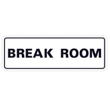 Standard Break Room Sign