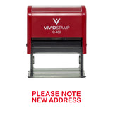 PLEASE NOTE NEW ADDRESS Self Inking Rubber Stamp