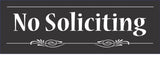 Decorative No Soliciting Sign