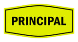 Signs ByLITA Fancy Principal Sign with Adhesive Tape, Mounts On Any Surface, Weather Resistant, Indoor/Outdoor Use