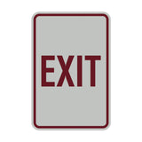 Portrait Round Exit Sign
