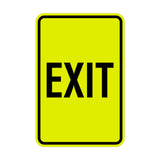 Portrait Round Exit Sign