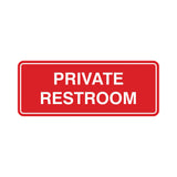 Signs ByLITA Standard Private Restroom Sign